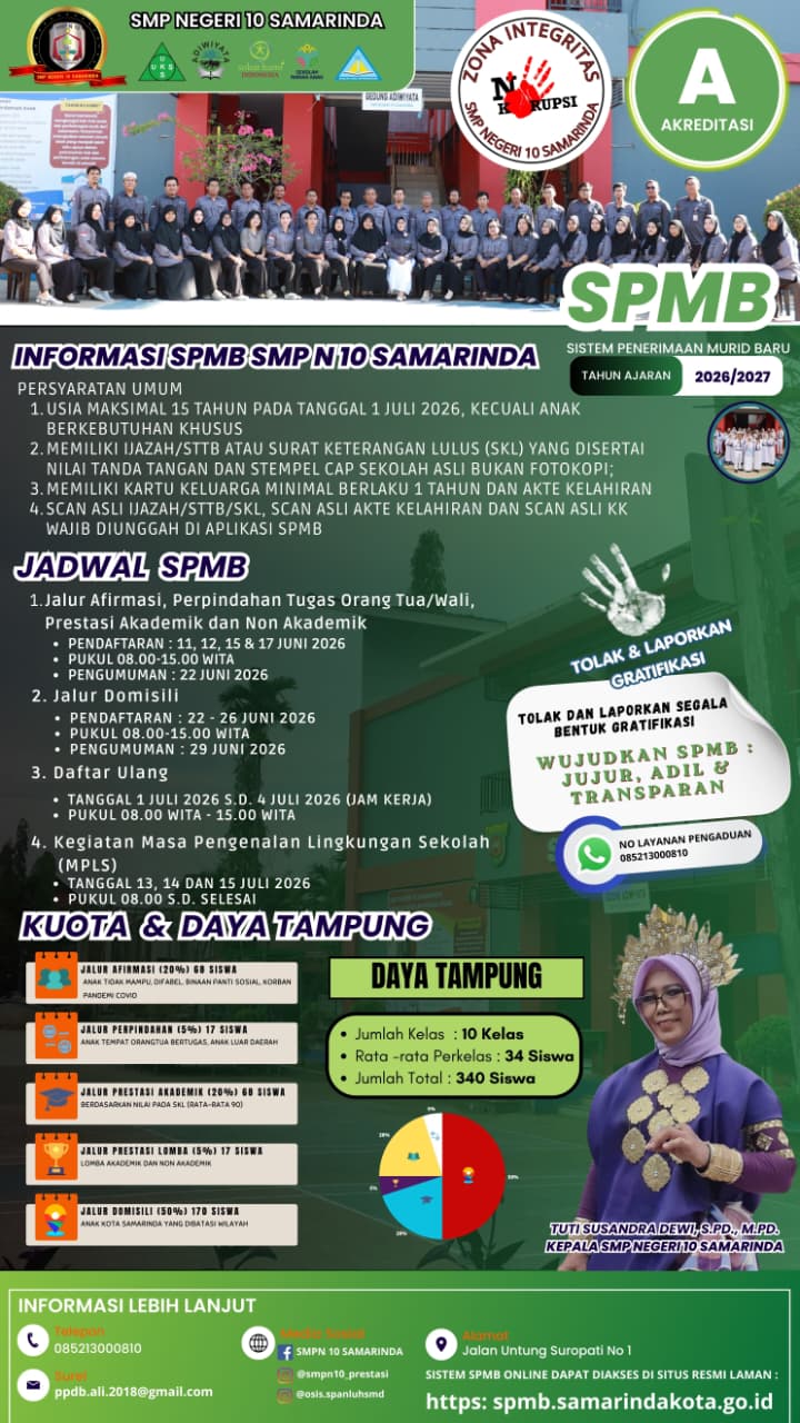 SPMB SMP Negeri 10 Samarinda